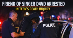 A friend of singer D4vd was arrested on a warrant related to the teen's death inquiry