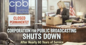 Following government budget cuts, the Corporation for Public Broadcasting formally dissolves