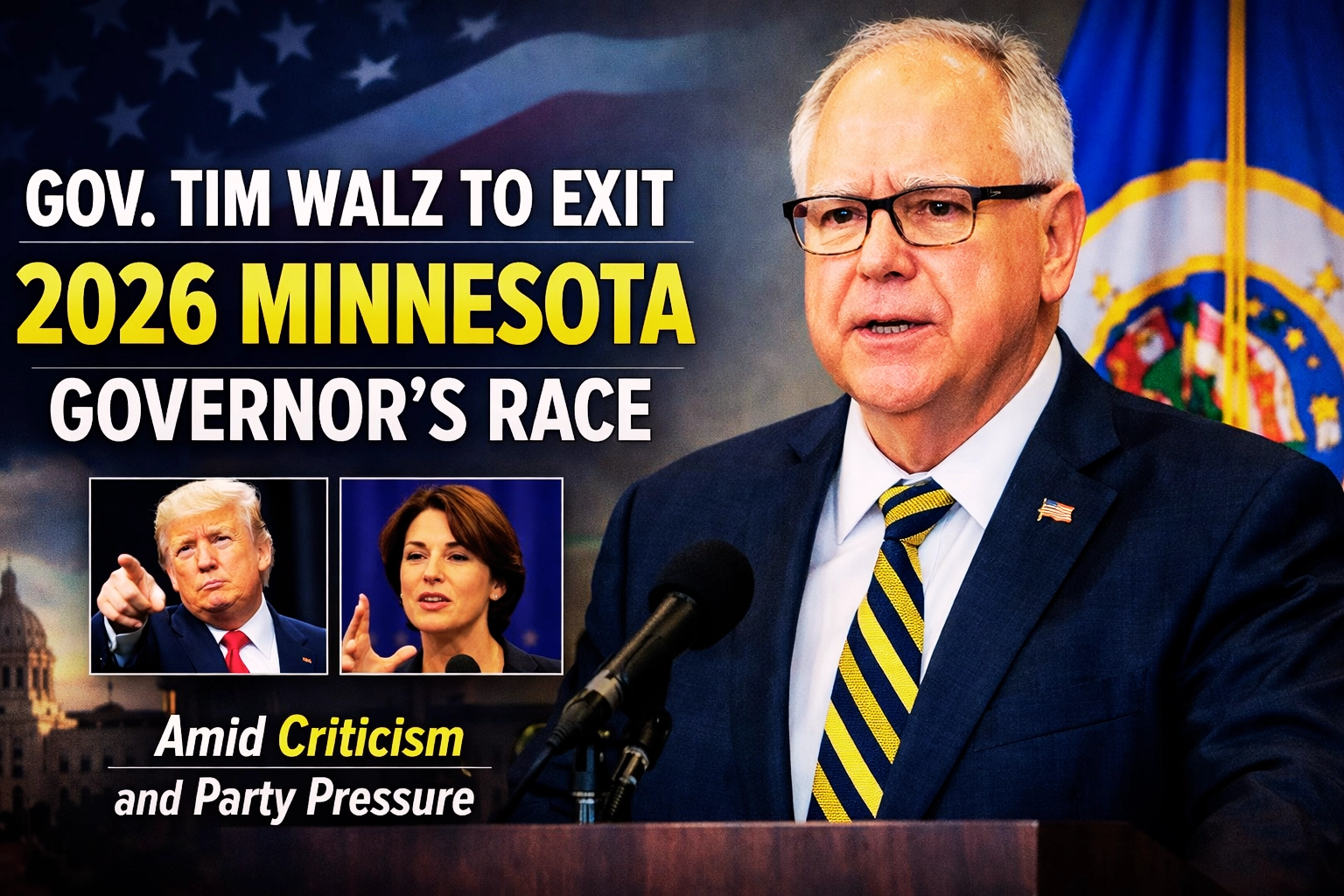 Governor Walz is expected to withdraw from the 2026 Minnesota governor's election