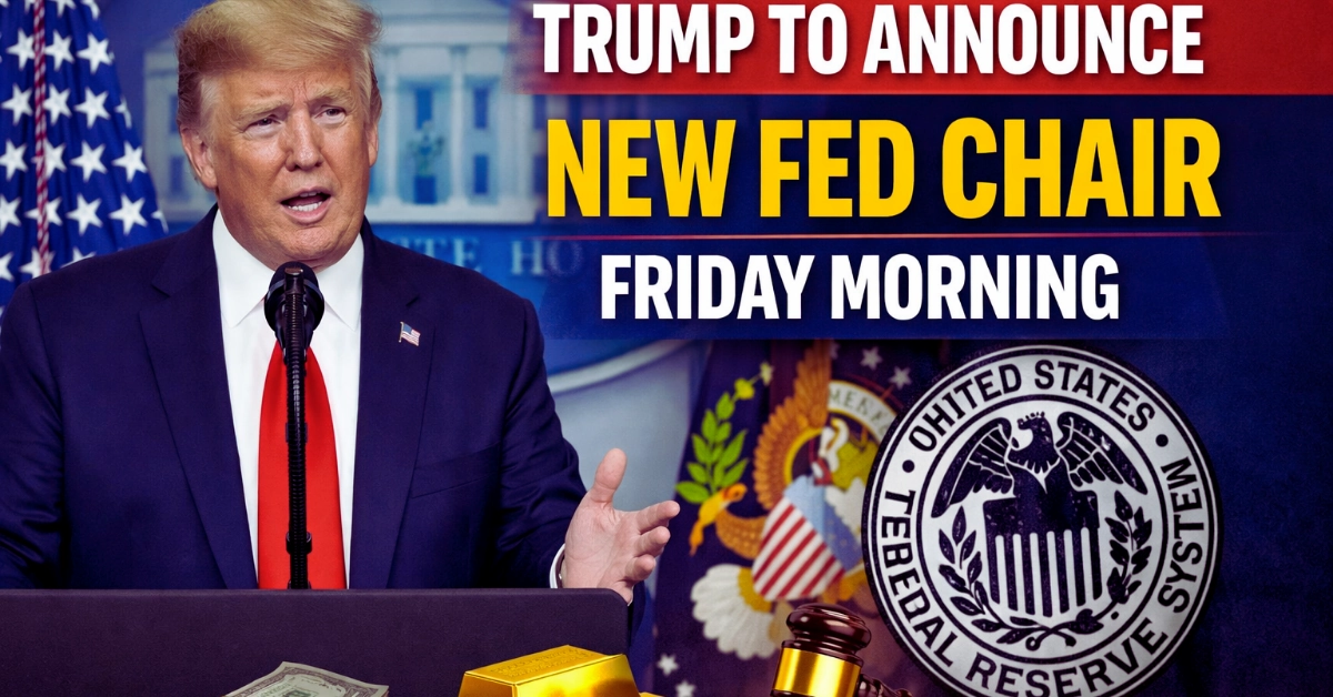 Trump says he will announce a replacement for Powell as Fed Chairman Friday morning
