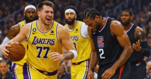 Luka Doncic and the Lakers hold off the Clippers, while Kawhi Leonard leaves late