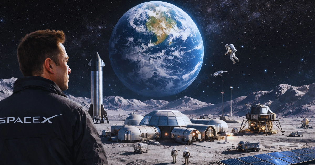Musk abandons his plans for a Mars settlement in favor of a lunar base