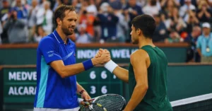 Daniil Medvedev defeated Carlos Alcaraz in the Indian Wells semifinals