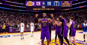 LeBron James' triple-double leads the Lakers to victory over the Wizards in the absence of Luka Doncic