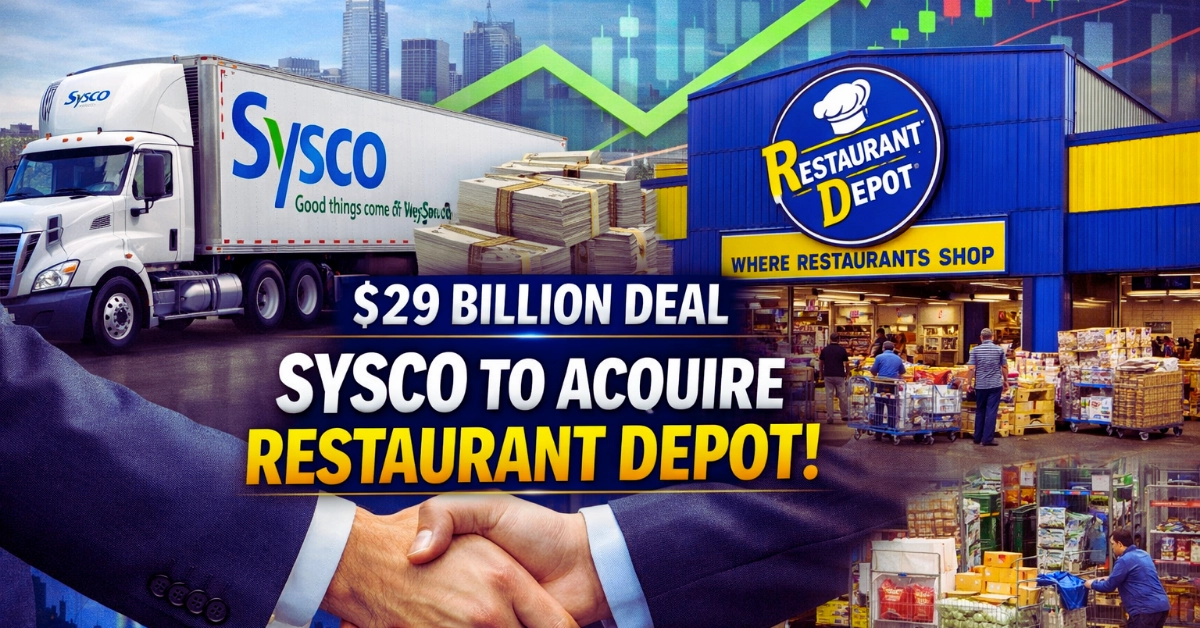 US food giant Sysco announces a $29 billion agreement for catering company Restaurant Depot
