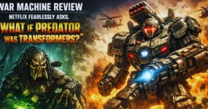 War Machine review—Netflix fearlessly asks, "What if Predator was Transformers?"