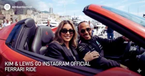 Kim Kardashian & Lewis Hamilton Go Instagram Official with Ferrari Ride