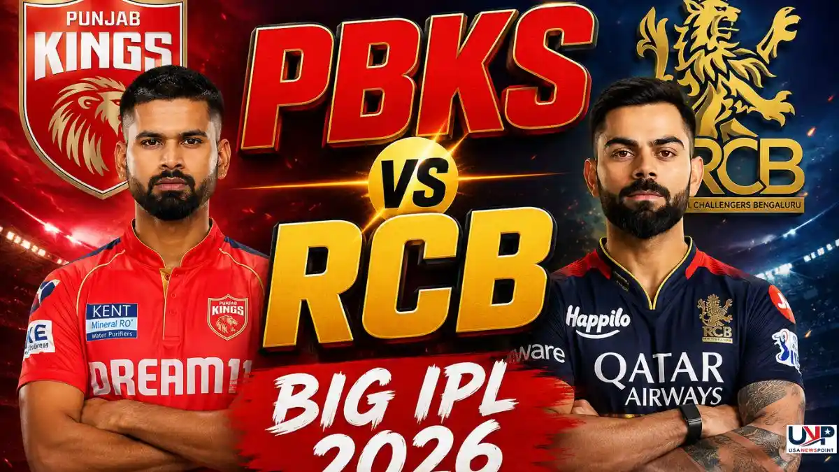 PBKS vs RCB: Big IPL 2026 Clash as RCB Faces Major Captaincy Blow