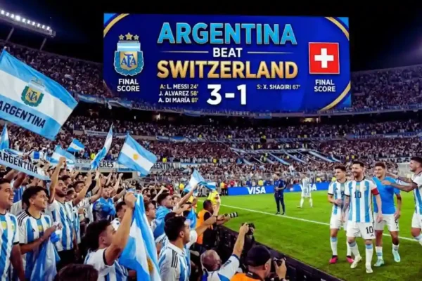 Argentina Beat Switzerland 3-1