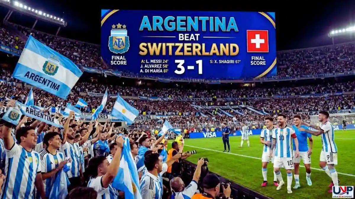 Argentina Beat Switzerland 3-1