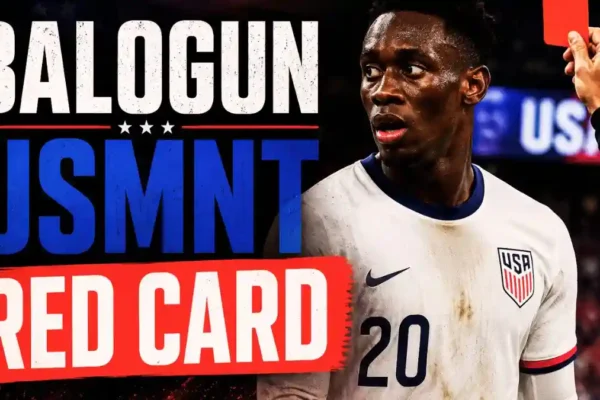 Balogun USMNT Red Card