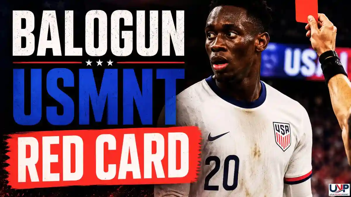 Balogun USMNT Red Card